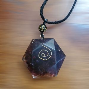 Resin Amethyst Necklace